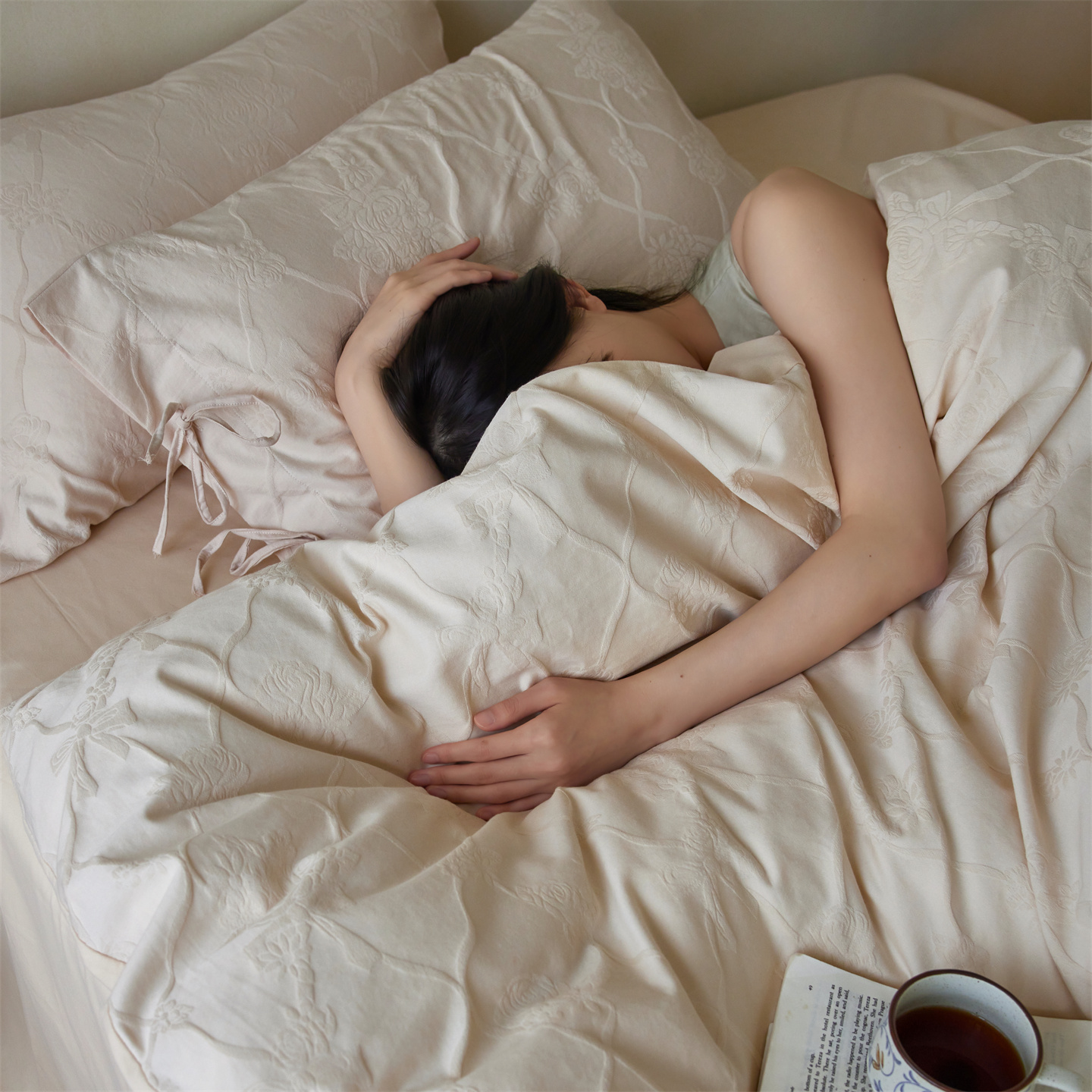 轻奢高级感全棉色织提花四件套