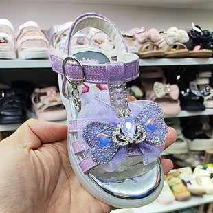 带灯女孩公主凉鞋 直播 夏季 16.5厘米 No退换 清仓内长14.5