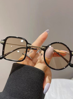 个性不对称网红圆框墨镜