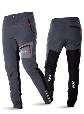 夏季骑行裤男长裤山地自行车裤户外休闲运动单车速干骑行服透气薄