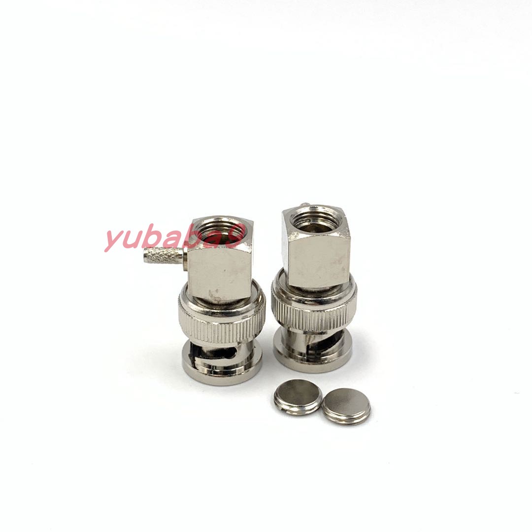 BNC公弯头连接器 压价RG316/174射频线 BNC-JW-1.5 示波器连接头