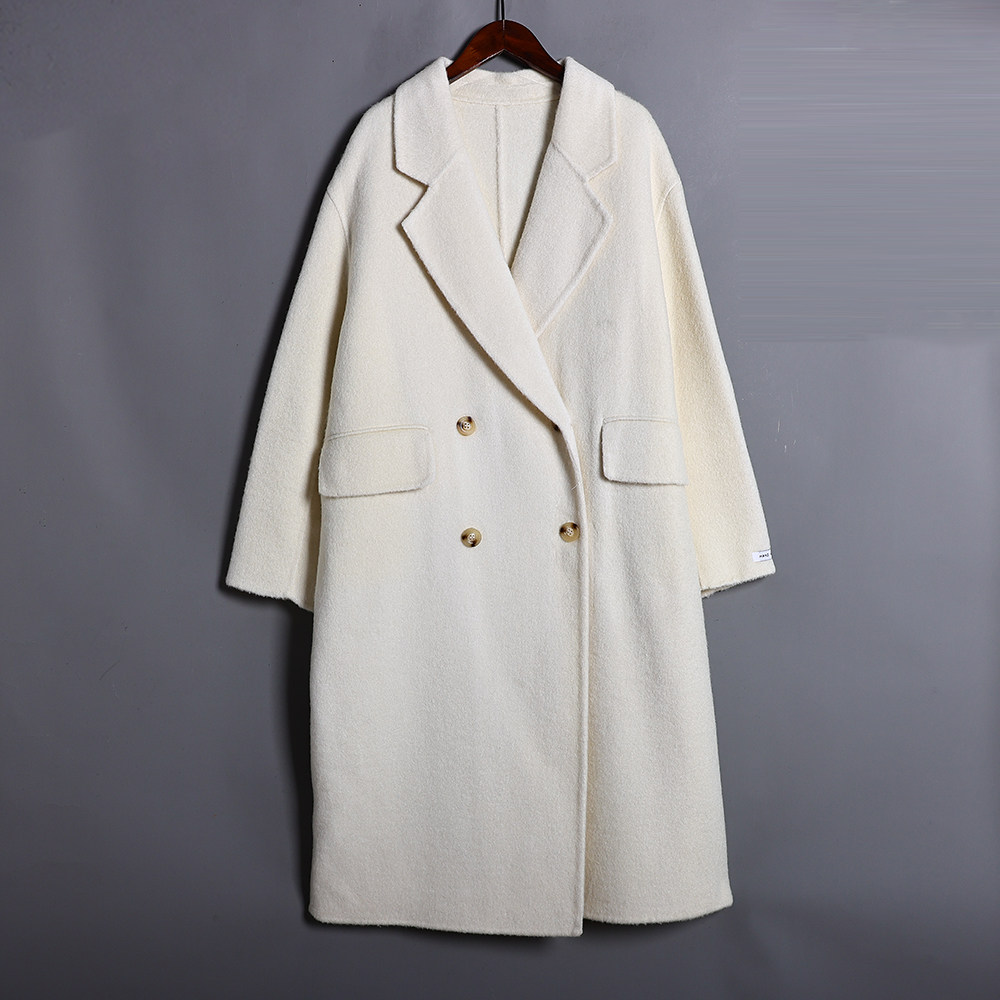 2025年秋冬季两粒扣毛呢外套复古百搭纯色羊毛女装气质中长大衣,女装/女士精品,毛呢外套,淘宝优惠券,粉丝福利购,淘宝优惠卷