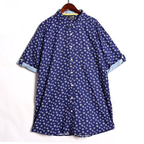 新品帅气男士翻领单排扣短袖衬衣潮2025年夏季休闲时尚半袖衬衫男