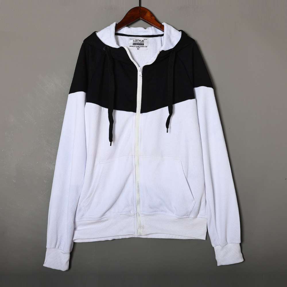 2024年春秋季时尚拼色宽松洋气运动连帽长袖卫衣学生拉链情侣上衣,女装/女士精品,卫衣/绒衫,淘宝优惠券,粉丝福利购,淘宝优惠卷