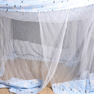 夏季网纱蚊帐老式加密蚊帐传统可以传绑绳家用卧室悬挂式家庭蚊帐