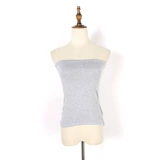 Многоцветный топ без лямок, длинное защитное белье, эластичное нижнее белье, бретели, средней длины, простой и элегантный дизайн