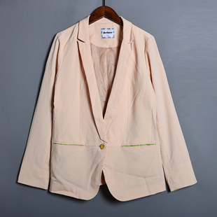 女装 2025春秋季 外套百搭纯色一粒扣长袖 通勤OL西装 西服 简约时尚
