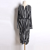 时尚 气质套头收腰连衣裙潮 女装 文艺复古衬衫 连衣裙25年春秋新品