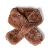 柔软亲肤仿真皮草保暖百搭亲子围巾秋冬韩版 纯色围脖 少女学生时尚