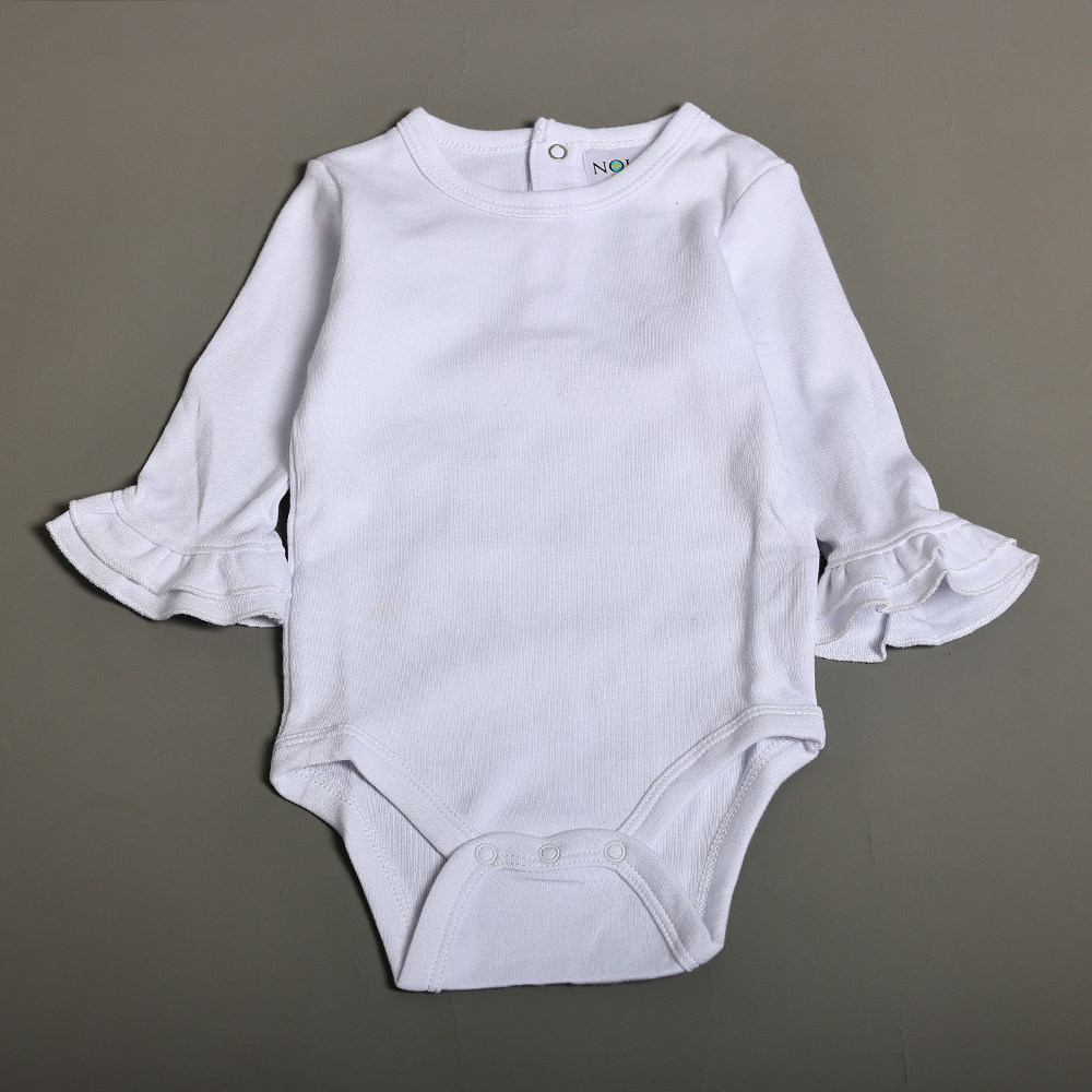 婴儿0-1岁夏季超萌可爱女宝宝喇叭长袖爬爬服连体衣三角包臀哈衣