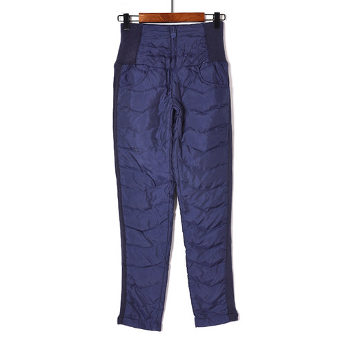 2023秋冬新品中高腰外穿羽绒裤女时尚修身显瘦加厚保暖简约长裤潮