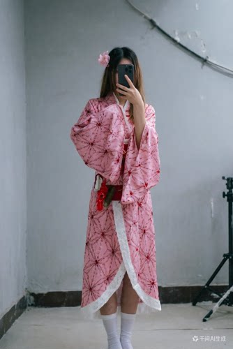 日系动漫cosplay萝莉女装可爱风鬼灭之刃灶门祢豆子cos服亲子装