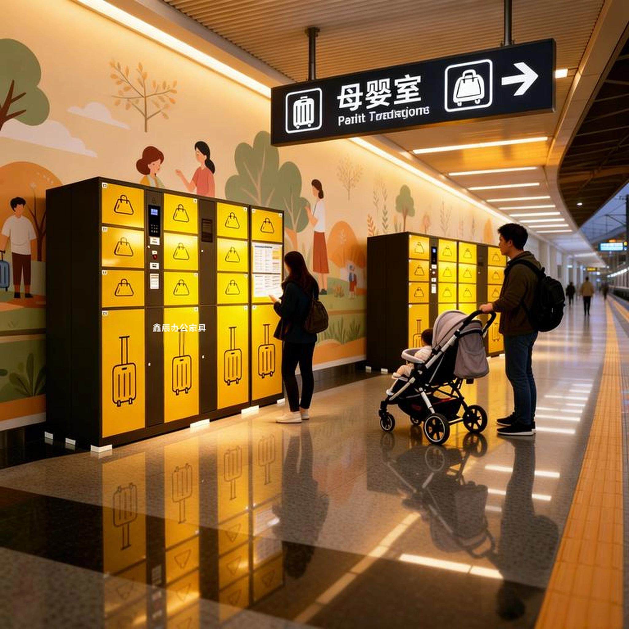 火车站汽车站旅客存包柜机场候车厅高铁站收费租赁行李物品寄存柜