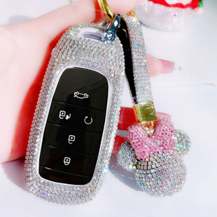 适合广汽埃安s plus钥匙套镶钻高档aion y v传祺新能源s魅580专用