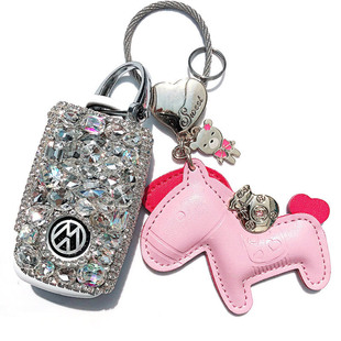 大众车钥匙套尚酷polo桑塔纳老款朗逸速腾途观保护套可爱豪华潮款