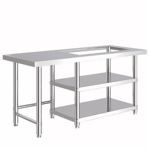 开孔煤气灶j厚不锈钢厨房置物架