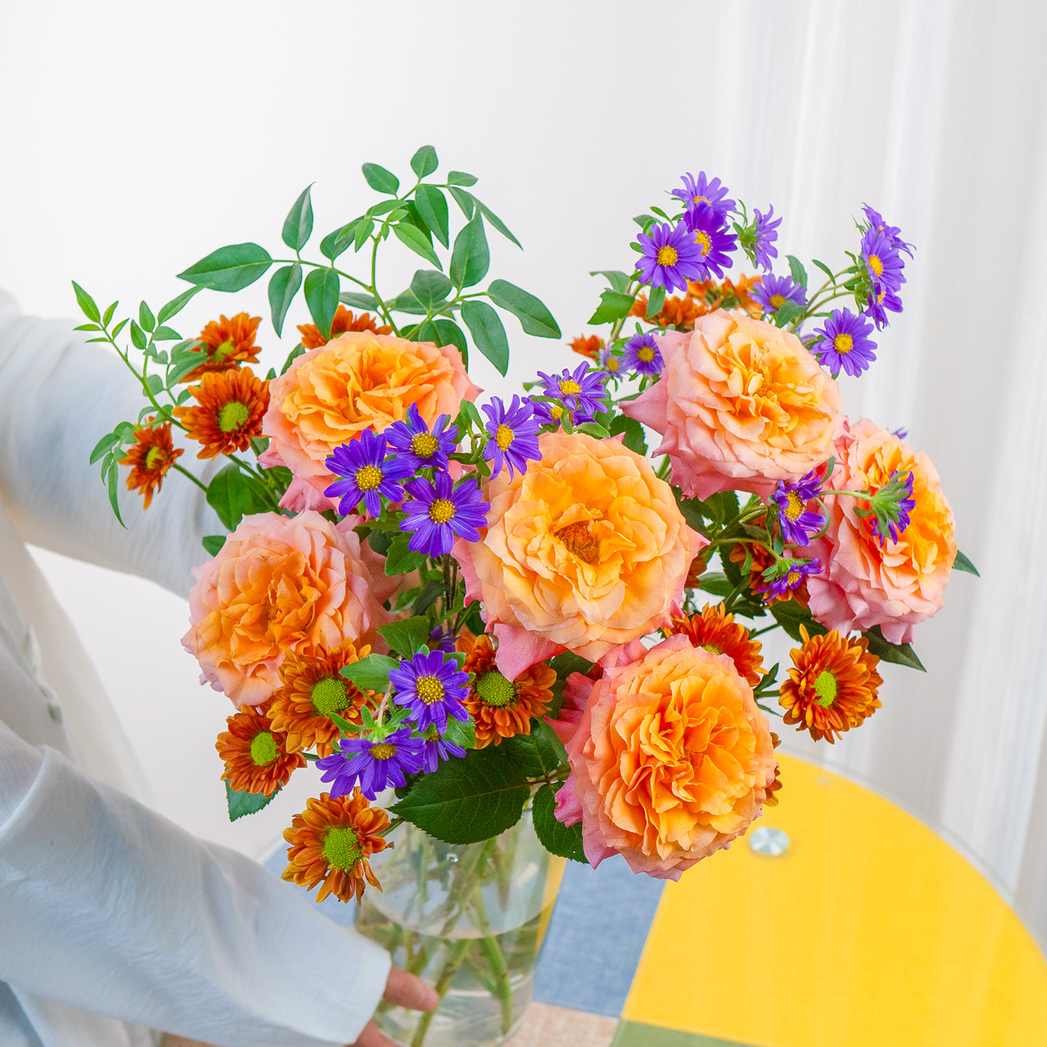 D7质暖色混搭花束鲜花云南基地直发家用水养鲜花清新花束现采现发