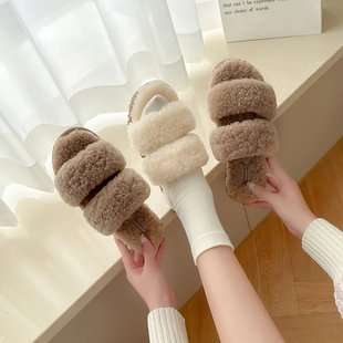 0081 雪地靴羊毛双带羊羔毛舒适居家拖鞋 澳洲TASMAN AUS秋冬女鞋