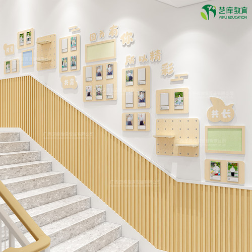 幼儿园教师风采墙照片墙立体墙贴