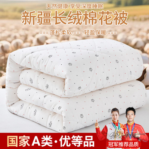 【优等品质】新疆长绒棉花被纯棉