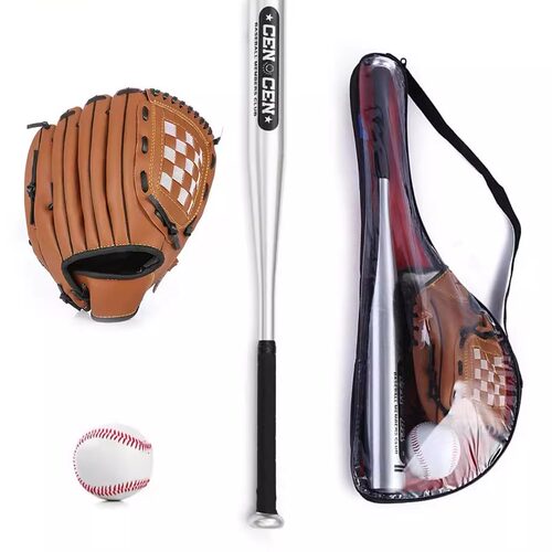 Aluminum Baseball Bat Set 25Inch With Glove&Baseballs For
