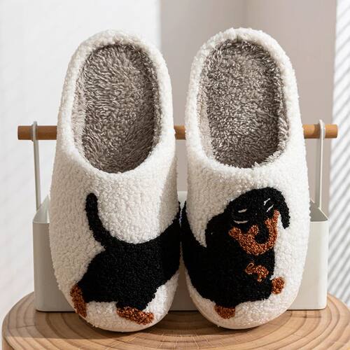 Winter Women's Slippers Cute and Interesting Cartoon  dog
