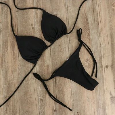 Summer Swimsuit Women Sexy Bikini Set Push-up Padded Bra Tho