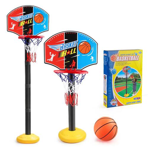Toddler Adjustable Basketball Hoop 52-115CM Stand Rack for
