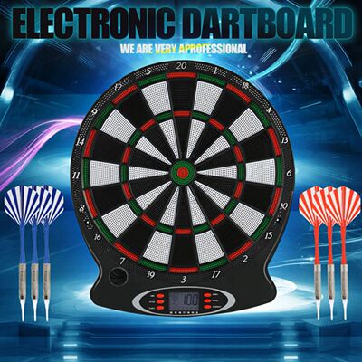 2pcs Professional Electronic Hanging Dartboard LCD Scoring