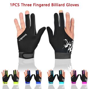 1PCS Three Fingered Billiard Gloves Pool Snooker Glove for