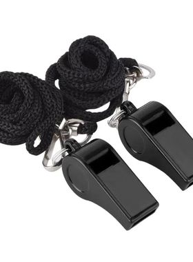 High Quality Black Whistle Referee Game Halter Whistle Outdo