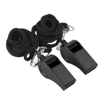 High Quality Black Whistle Referee Game Halter Whistle Outdo