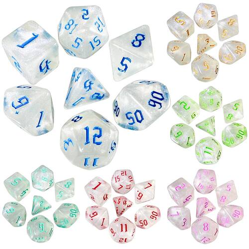 Polyhedral dice set Dice rpg Special starlight effect Amazin
