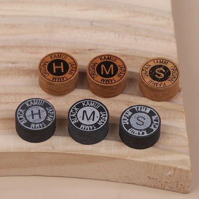 1Pc 14MM Japanese Cue Tip Quality Pool Billiard Leather