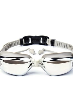 Swimming Goggles Adults Swim Glasses with Earplug Men Women