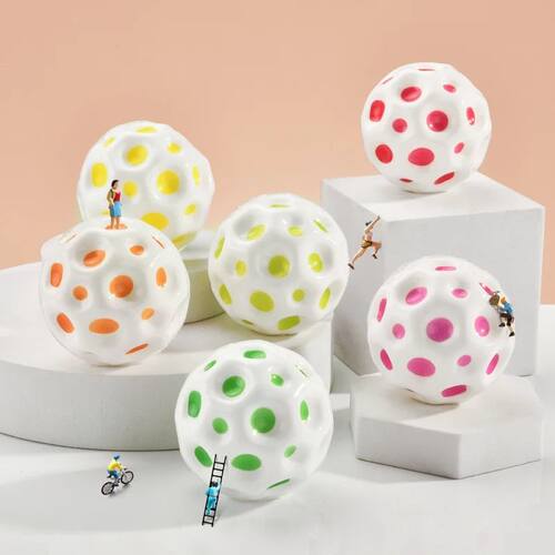 2Pcs Lunar Cave Ball Super Elastic Ball Leisure Stress Relie
