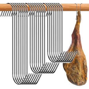 Stainless Steel S Butcher's Meat Hook Tool for Hot and Cold
