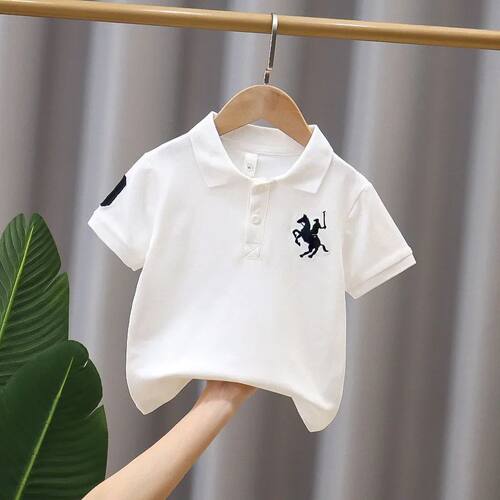 Kids T Shirt for Boys Short Sleeve Polo Shirts Boy Girls Spo