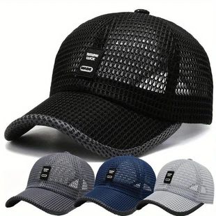 Summer Mesh Baseball Cap for Men Adjustable Breathable Caps