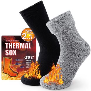 For Weather Pack Cold Women Men Socks Thermal Winter Pairs