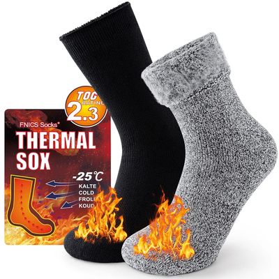 2 Pairs Pack Winter Thermal Socks For Men Women Cold Weather