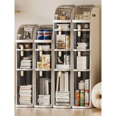 Installationfree narrow gap bathroom storage cabinet With Wa