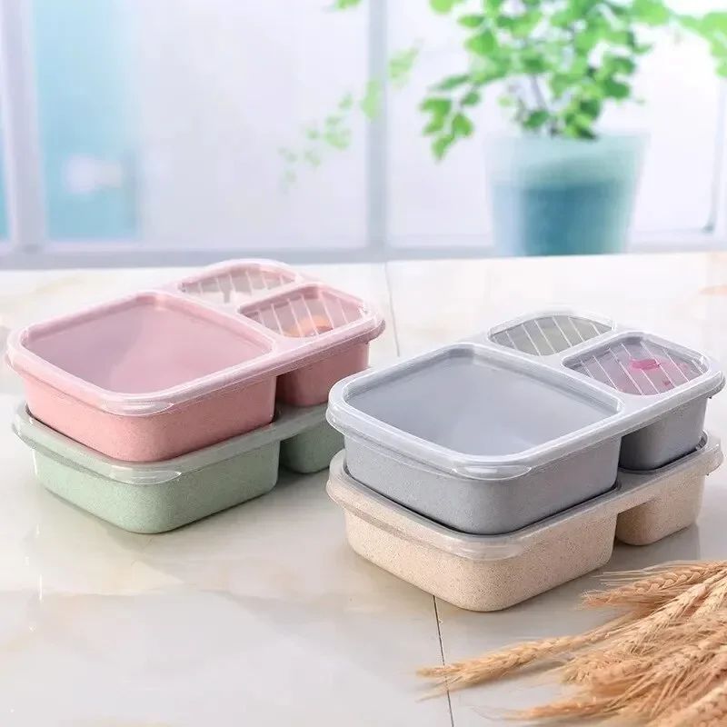 Separate Lunch Box Portable Bento Box Lunchbox Leakproof Foo