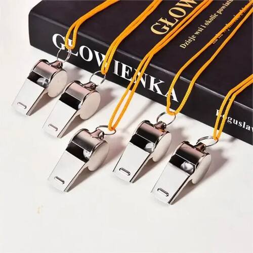 1PC Referee Whistles Metal Whistles Stainless Steel Metal