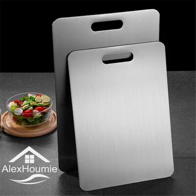 Stainless Steel Cutting Board Home Kitchen Rectangular Chopp