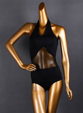 Women Latin Dance Costumes Adult Backless Joined-up