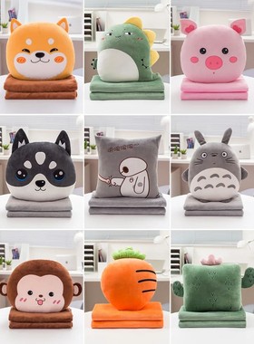 Pillow quilt dual-use pillow folding air conditioning blanke