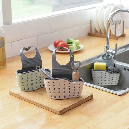Double-layer Sink Hanging Bag Kitchen Rack Faucet Sponge