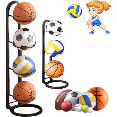 Indoor Children Basketball Storage Rack Put Ball Football