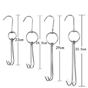 Stainless Steel Beef Meat Clasps Duck Goose Turkey Hooks Roa